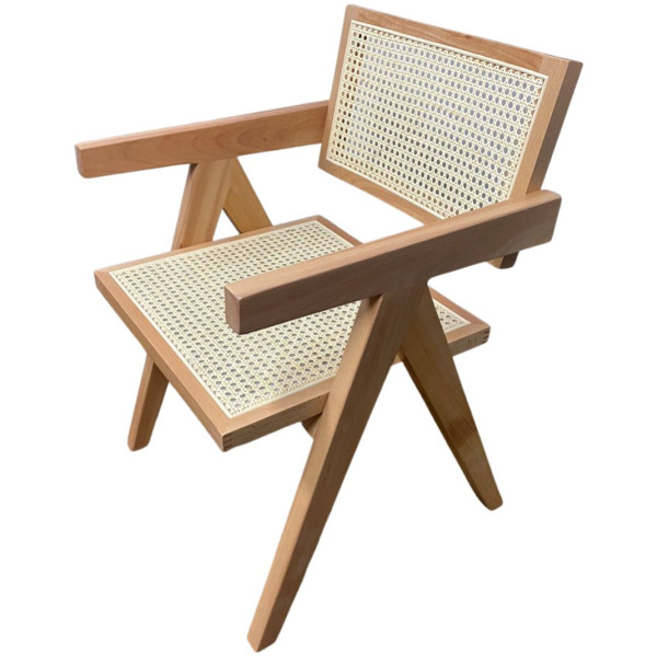 Silla TT Bejuco Replica Pierre Jeanneret 45 Nat Natural