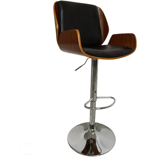 Banco Arw Madera Piel Texturizada Cromo - Imagen 13