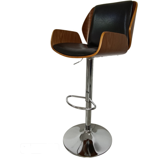 Banco Arw Madera Piel Texturizada Cromo - Imagen 12