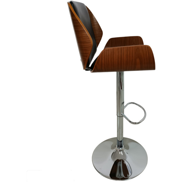 Banco Arw Madera Piel Texturizada Cromo - Imagen 7