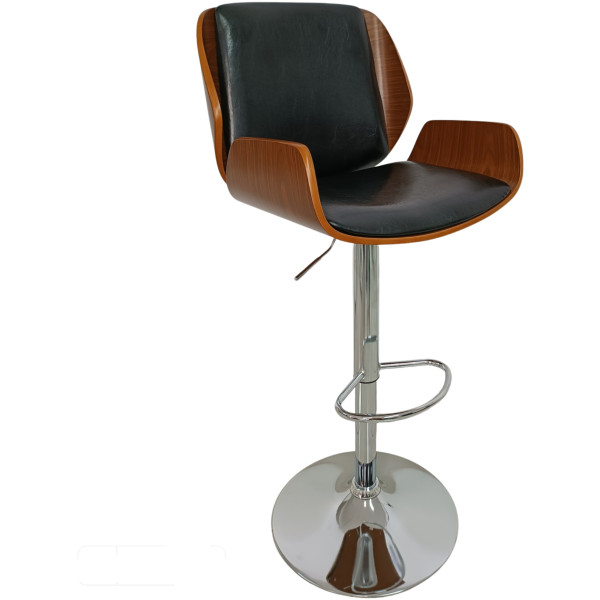 Banco Arw Madera Piel Texturizada Cromo - Imagen 8