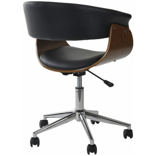 Silla Oficina Mn3 Ejecutiva Madera Nogal & Piel - Imagen 3
