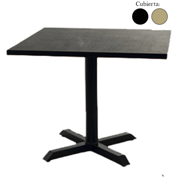 Set Mesa 80 X 80 Formica + 4 Sillas Tolix Metal - Imagen 2
