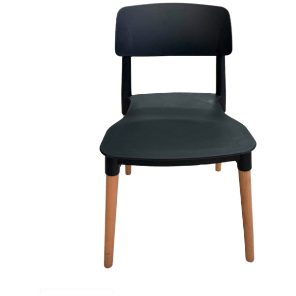 Silla Eames At2 Respaldo Corto Negra - Imagen 2