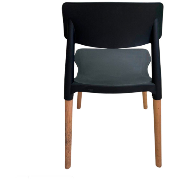 Silla Eames At2 Respaldo Corto Negra - Imagen 4