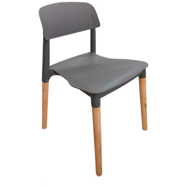 Silla Eames At2 Respaldo Corto Gris