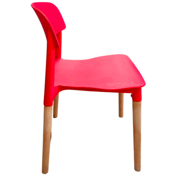 Silla Eames At2 Respaldo Corto Rojo - Imagen 2