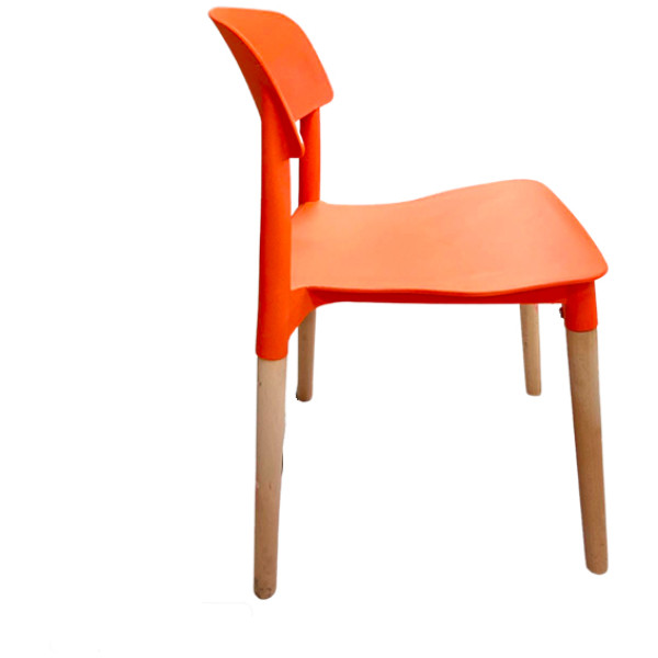 Silla Eames At2 Respaldo Corto Naranja - Imagen 3