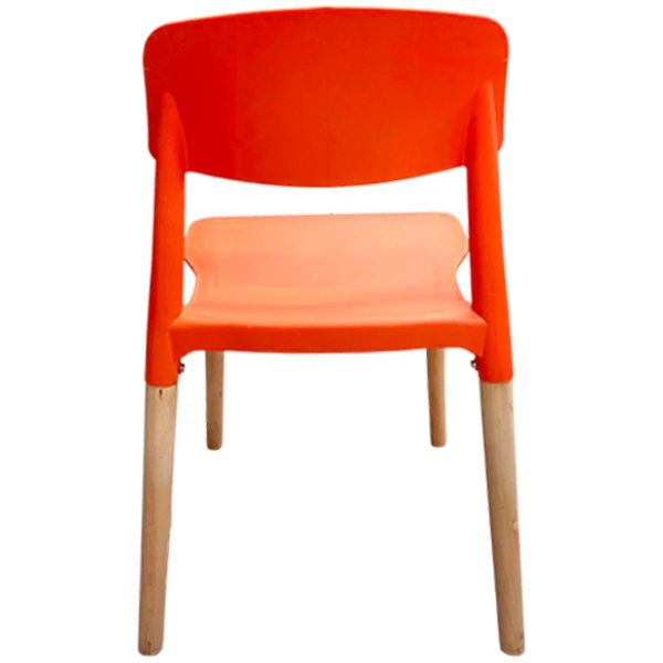 Silla Eames At2 Respaldo Corto Naranja - Imagen 2