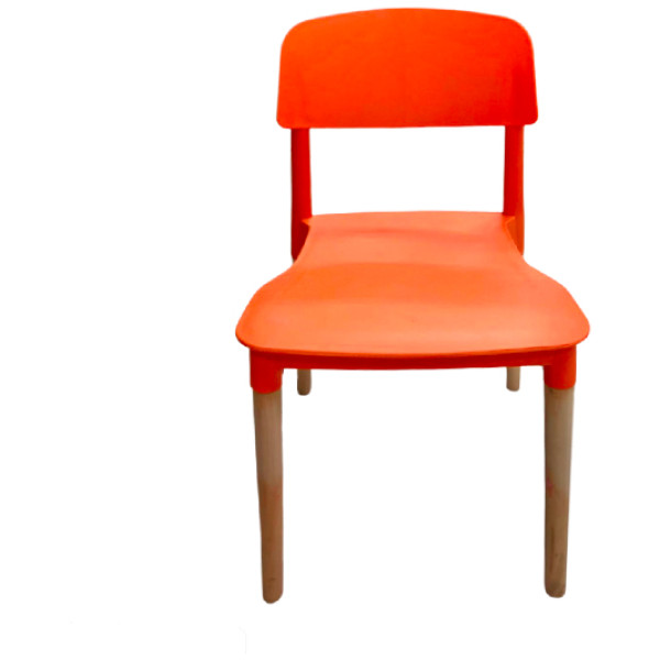 Silla Eames At2 Respaldo Corto Naranja - Imagen 4