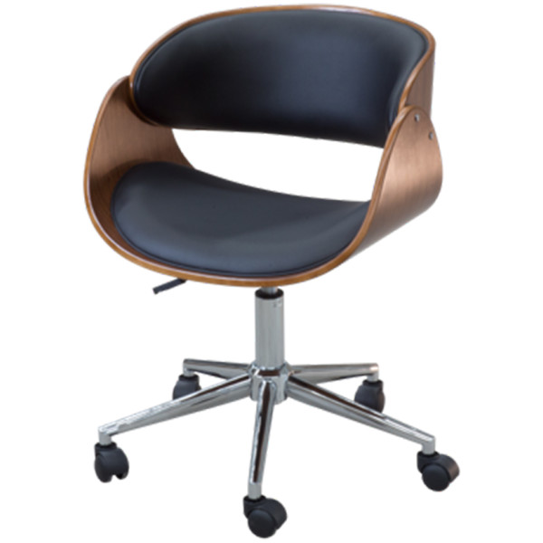 Silla Oficina MN4 ejecutiva Madera Minimalista  Piel PU PDX - Imagen 3