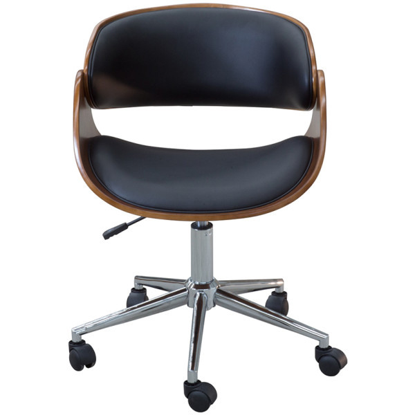 Silla Oficina MN4 ejecutiva Madera Minimalista  Piel PU PDX - Imagen 2