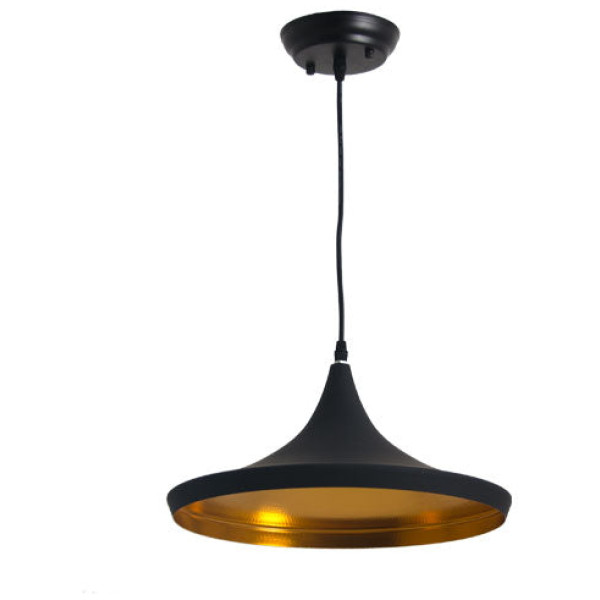 Lámpara de Techo Pan - Negro / Dorado