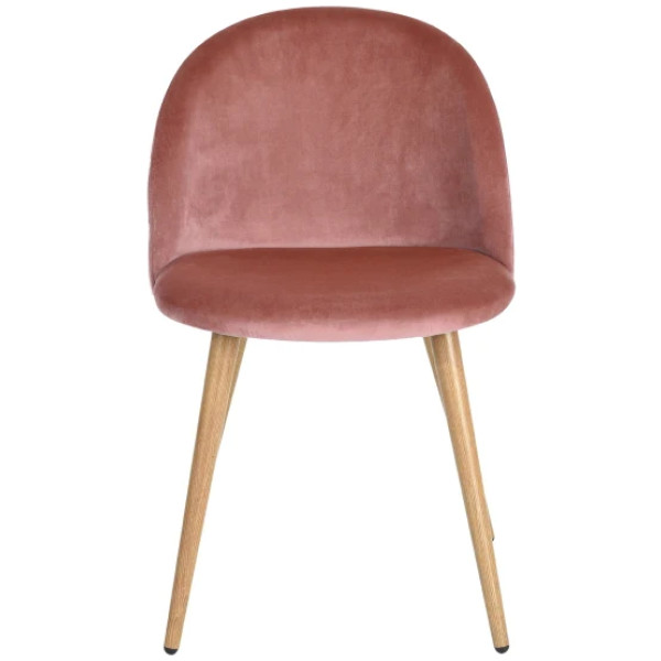 Silla Terciopelo Rosa Eames Z1 Velvet Set con 2 piezas - Imagen 3