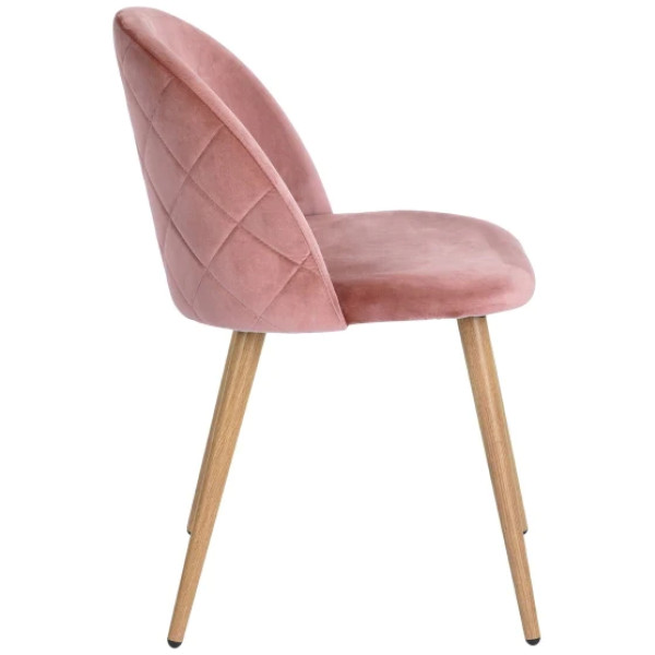 Silla Terciopelo Rosa Eames Z1 Velvet Set con 2 piezas - Imagen 4