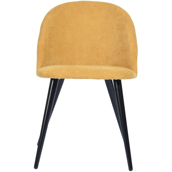 Silla Terciopelo Amarillo Eames Z1 Velvet Set Con 2 Piezas - Imagen 6