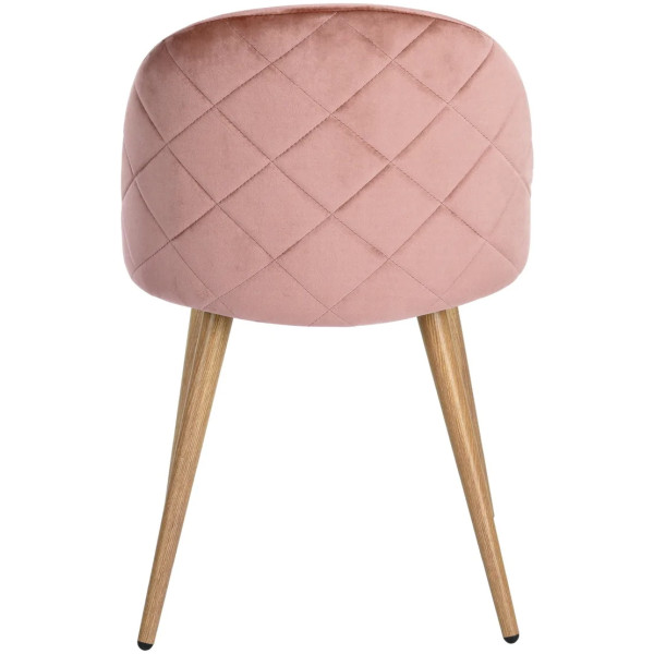 Silla Terciopelo Rosa Eames Z1 Velvet Set con 2 piezas - Imagen 6