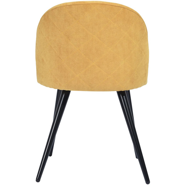 Silla Terciopelo Amarillo Eames Z1 Velvet Set Con 2 Piezas - Imagen 7