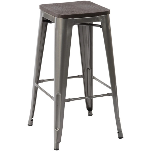 Banco Tolix Asiento Madera - Imagen 8