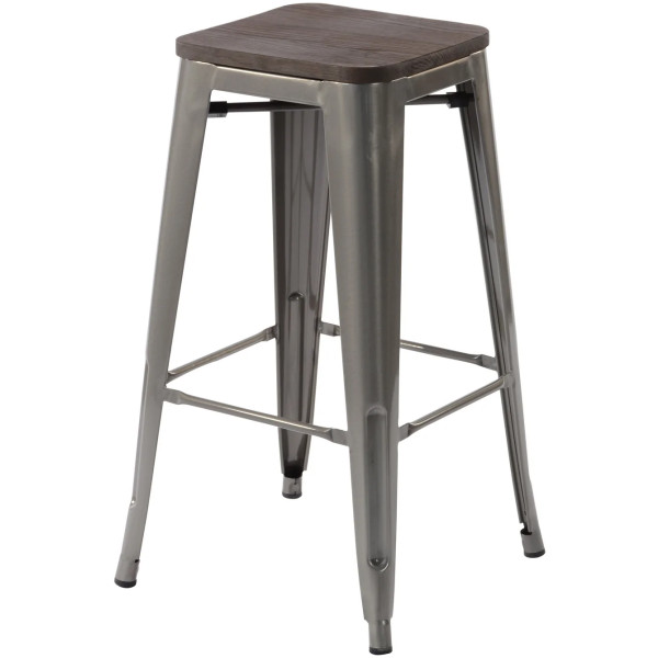 Banco Tolix Asiento Madera - Imagen 6