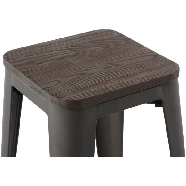 Banco Tolix Asiento Madera - Imagen 5