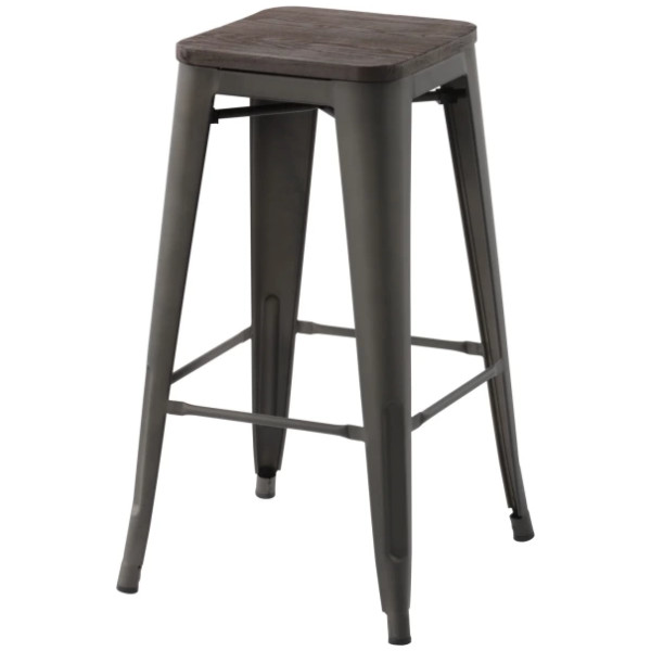 Banco Tolix Asiento Madera - Imagen 3