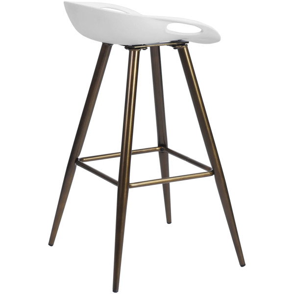 Set De 2 Banco Flyk Pata Dorada Tono Bronce - Imagen 6