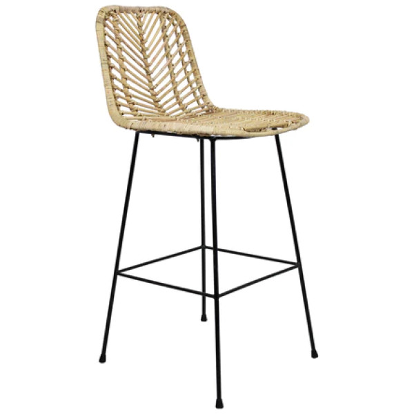 Banco Ratan Salem Rattan Natural Exterior o interior
