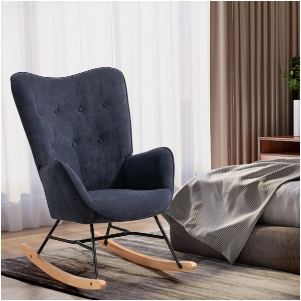 Mecedora Classica VRock Terciopelo Velvet - Imagen 9