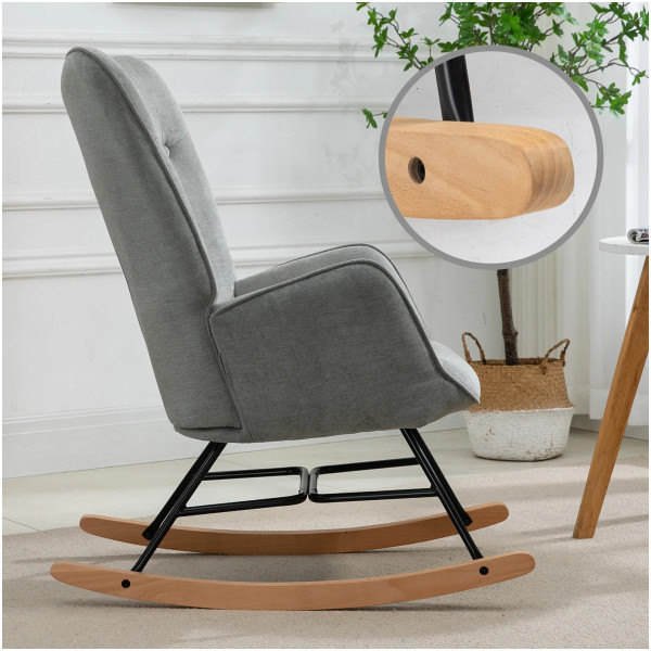 Mecedora Classica VRock Terciopelo Velvet - Imagen 17