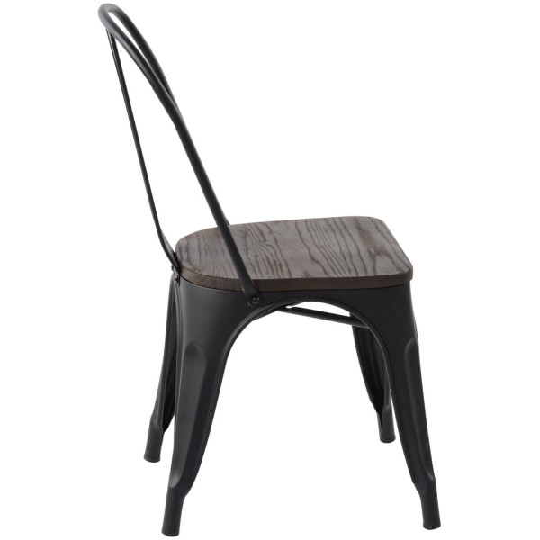 Silla Tolix Asiento Madera - Imagen 7