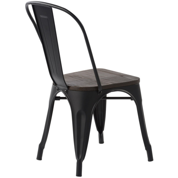Silla Tolix Asiento Madera - Imagen 6