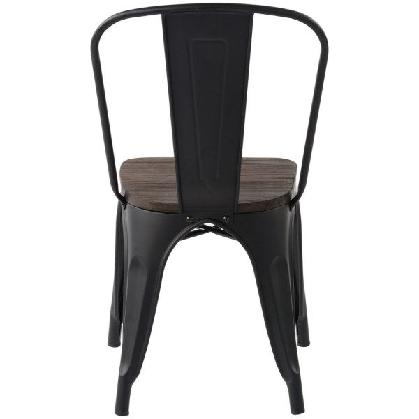 Silla Tolix Asiento Madera - Imagen 5