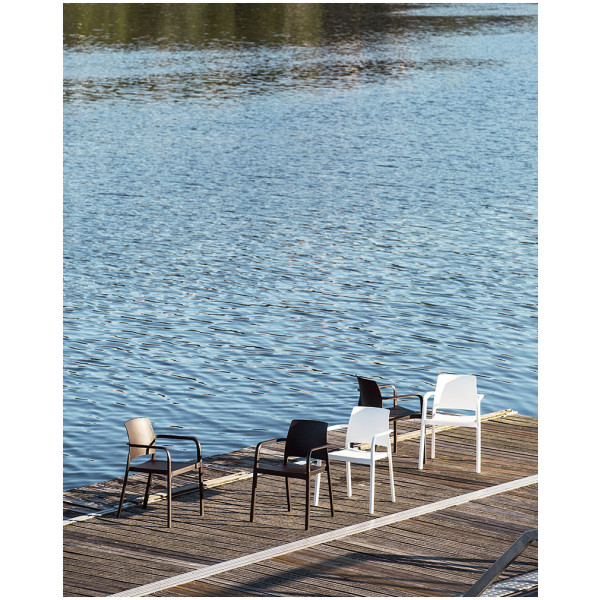 Silla Dock Ezpeleta - Plastico Exterior apilable - Imagen 6