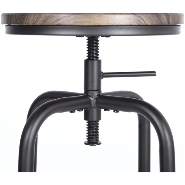 Banco Industrial Oak Nogal Set con 2  economico - Imagen 9