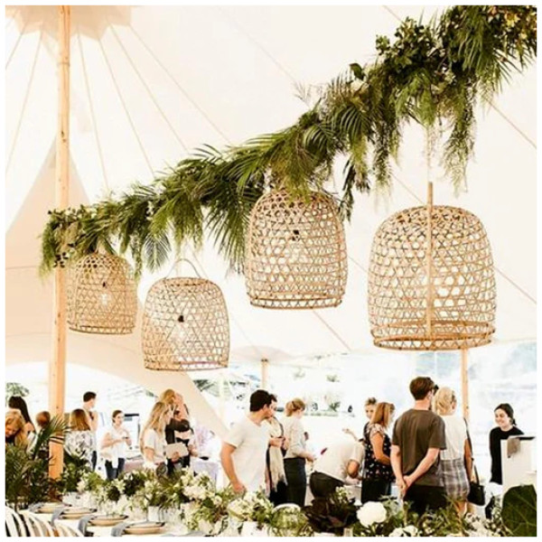 Lampara Ratan Tg Rattan Natural - Imagen 2