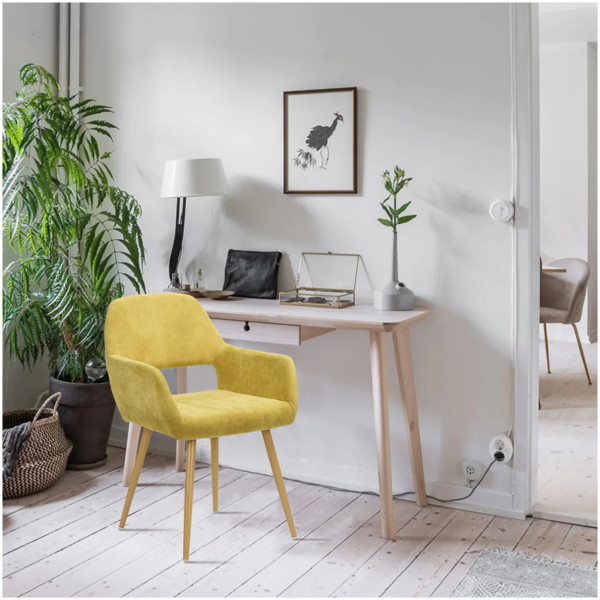 Silla Eames W Pata Metal impresion tipo madera Set 2 - Imagen 15