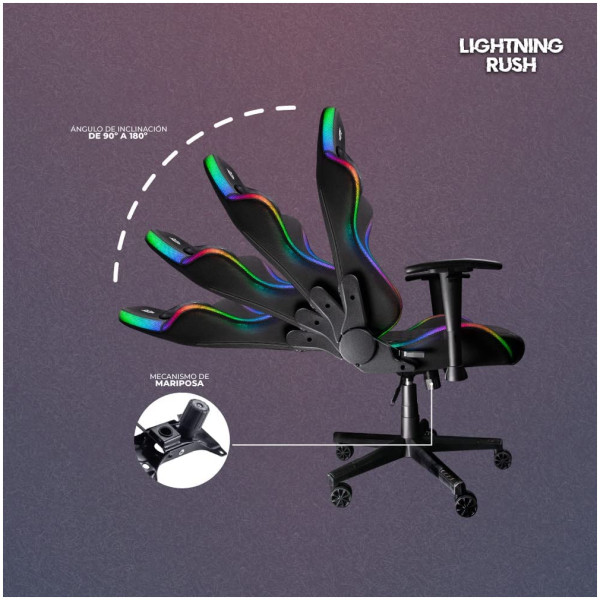 Silla Gamer Profesional LED RGB Balam Rush - Imagen 7