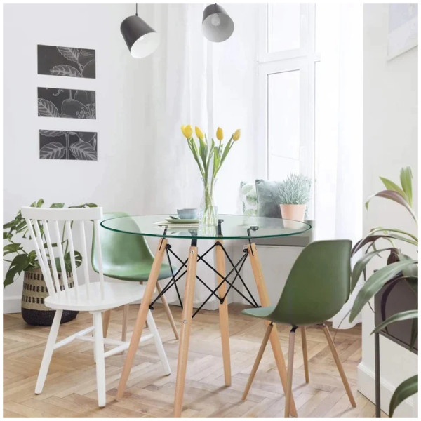 Mesa Eames 80 Cristal - Imagen 2