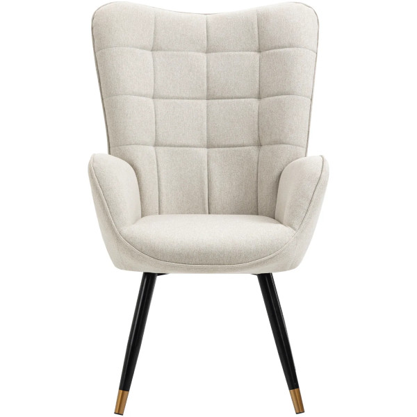 Silla Funkel Sillon ocasional Pata dorada - Imagen 4