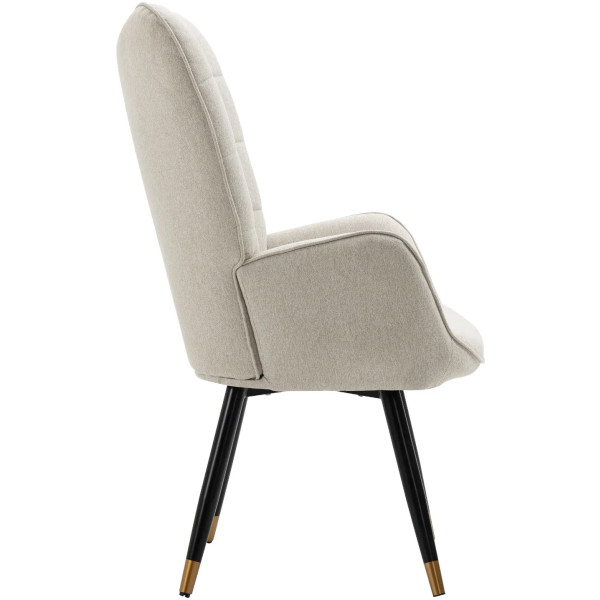Silla Funkel Sillon ocasional Pata dorada - Imagen 6