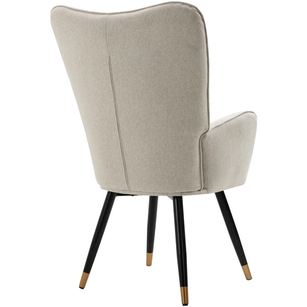 Silla Funkel Sillon ocasional Pata dorada - Imagen 7