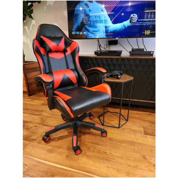 Silla Gamer Profesional Rojo Red-001 Reclinable - Imagen 7