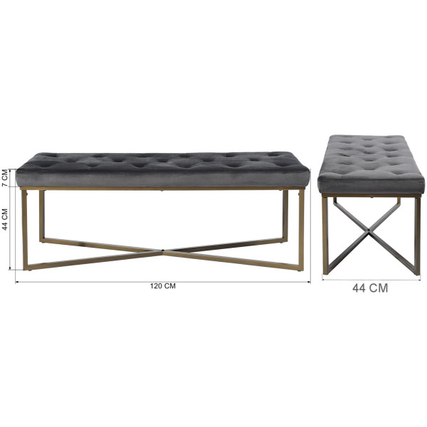 Taburete Rizzo Grey Banca - Imagen 3