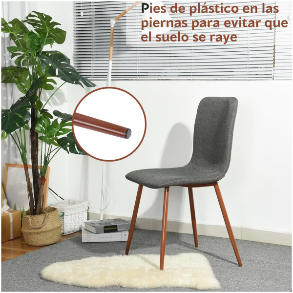 Sillas Tela Scar Set De 4 - Imagen 7