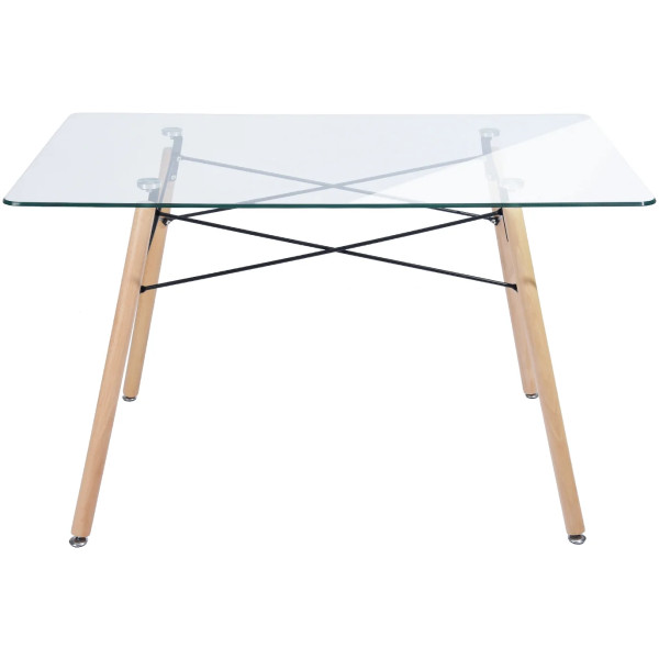 Mesa Eames Vidrio Mod Z 70 ancho - Imagen 8