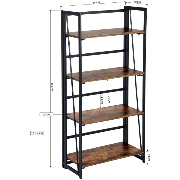 Librero de 125 cm Bck - Imagen 3