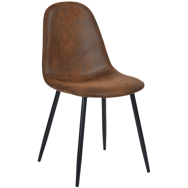 Silla Stz C Piel Pu Pata Metal Set de 4 - Imagen 2