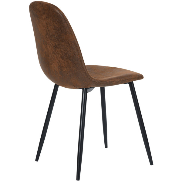 Silla Stz C Piel Pu Pata Metal Set de 4 - Imagen 6