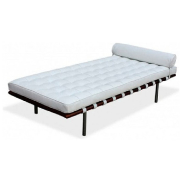 Sillón Barcelona Daybed Piel 100 % Blanco